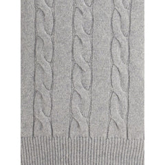 Braided-effect crewneck sweater