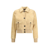 Suede leather jacket