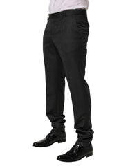Black Wool Formal Dress Men Trouser Pants