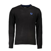 Black Cotton Men's Sweater