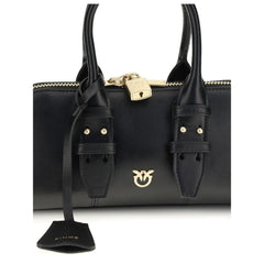 Black Calf Leather Bos Taurus Handbag