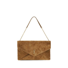 Beige Calf Leather Bos Taurus Shoulder Bag