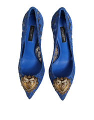 Blue Taormina Lace DEVOTION Pumps Shoes\