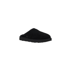 Black Suede Leather Clogs