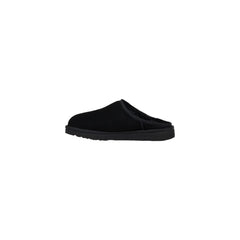 Black Suede Leather Clogs