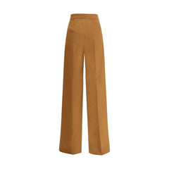 Beige Camel Hair  Casual Pants