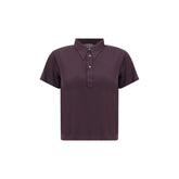 Purple Viscose Polo Shirt