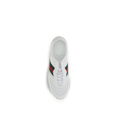 White Polyamide Athletic Sneakers