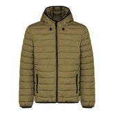 Green Polyester Men's Quilted Jacket