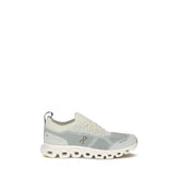 White Polyester Athletic Sneakers