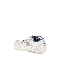 Gray Calf Leather Bos Taurus Athletic Sneakers