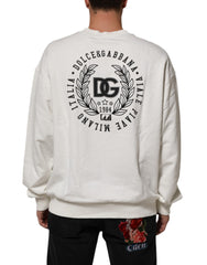 White DG Logo Crew Neck Sweatshirt Sweater