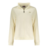 White Cotton Women Sweatshirt