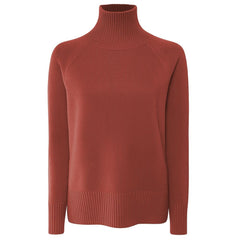 Red Cashmere Women Sweater Turtleneck