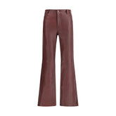 Bordeaux Leather Pants