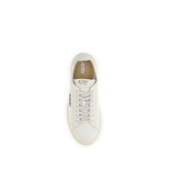 White Rubber Low Top Sneakers