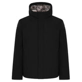 Black Polyester Jackets & Coat
