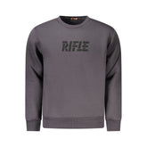 Gray Cotton Men Sweatshirt