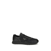 Black Recycled Polyamide Athletic Sneakers
