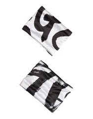 Black White DG Logo Silk 1 Pair Wristband
