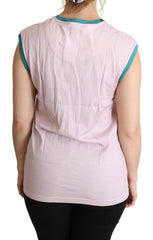 Multicolor DG Love Cotton Round Neck Tank Tops
