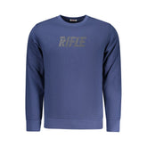 Blue Cotton Men Sweatshirt