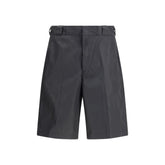 Black Recycled Polyamide Bermuda Shorts