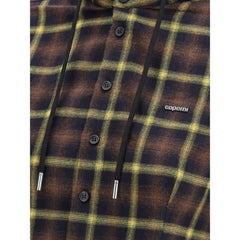 Brown Cotton Pattern Shirt