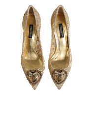 Gold Taormina Lace DEVOTION Pumps Shoes