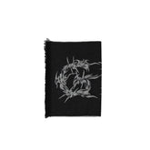Black Virgin Wool Scarf