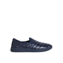 Blue Calfskin Low Top Sneakers
