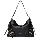 Black Leather Shoulder Bag