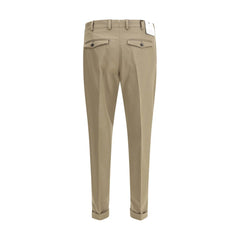 Bicolor Fleece Wool Dress Pants