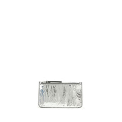 Silver Calf Leather Bos Taurus Wallet
