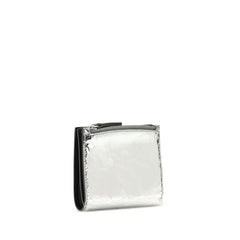 Silver Calf Leather Bos Taurus Wallet