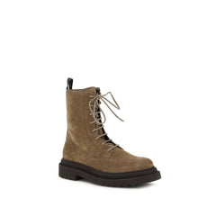 حذاء بوس توروس برباط من جلد العجل البني