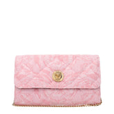 Pink Fabric Clutch Bag