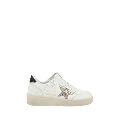 White Calf Leather Bos Taurus Low Top Sneakers