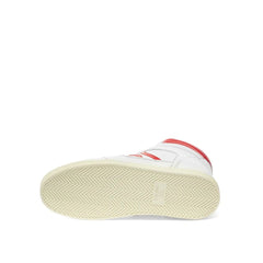 White Lamb Leather High Top Sneakers