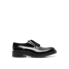 Black Calfskin Oxfords And Derbies