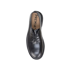 Black Calfskin Oxfords And Derbies