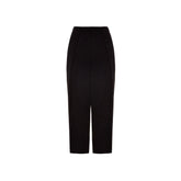 Black Viscose Casual Pants