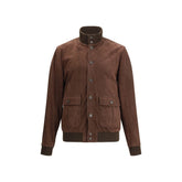 Brown Goatskin Bomber
