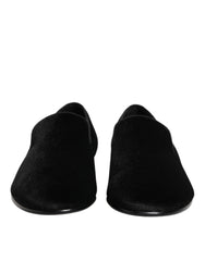 حذاء رسمي من الجلد الأسود المدبوغ بسهولة الارتداء