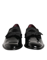 Black Leather Slip On Dress Men Loafers Shoes