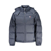 Blue Polyester Men's Jacket