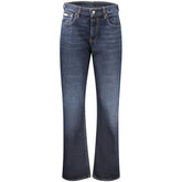 Blue Cotton Women's High-Rise Jeans