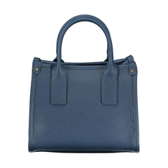 Blu Polyurethane Women Handbag