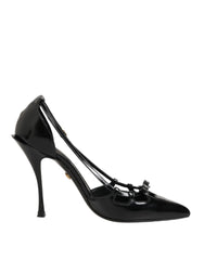 Black Patent Leather High Heels Pumps Shoes