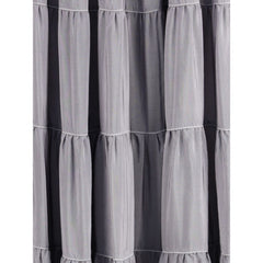 Gray Silk Long Skirt